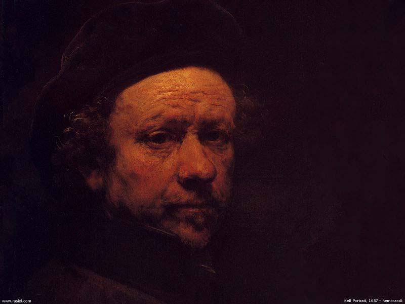 REMBRANDT Harmenszoon van Rijn Rembrandt  Self Portrait, oil painting picture